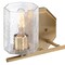 Designers Fountain Haven 16 in. 2-Light Old Satin Brass Vanity Light with Clear Rippled Glass Shades for Bathrooms D309M-2B-OSB - alternate 2